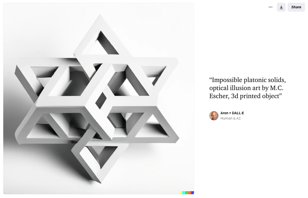 Escher-style DALL·E 2 illustration