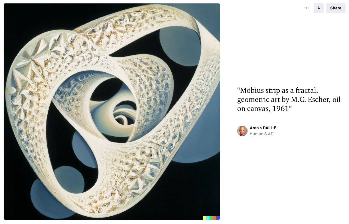 Escher-style DALL·E 2 illustration