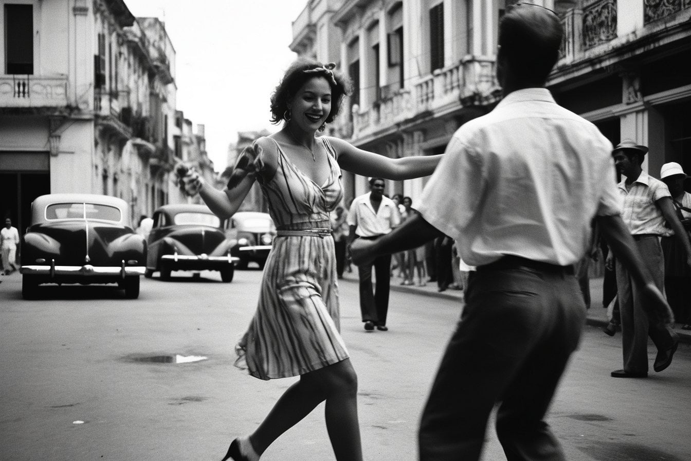 AI-generated street photograph