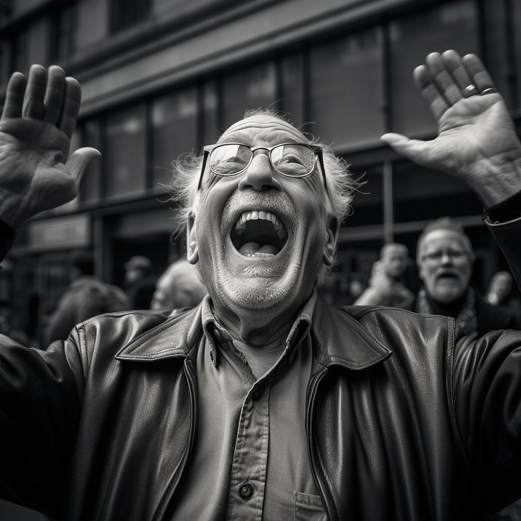 AI-generated street photograph