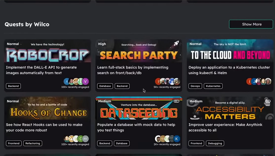 Wilco allows developers to gain new skills while having fun at the process